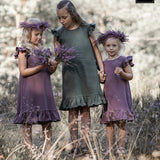 Children's dress with frills