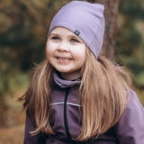 Children's hat with a tunnel scarf