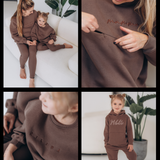 Ribbed high-waisted leggings