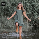 Children's dress with frills