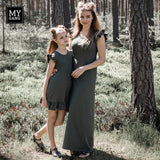 Children's dress with frills