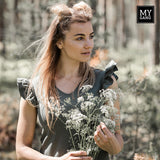 Long dress with frills