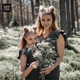 Long dress with frills