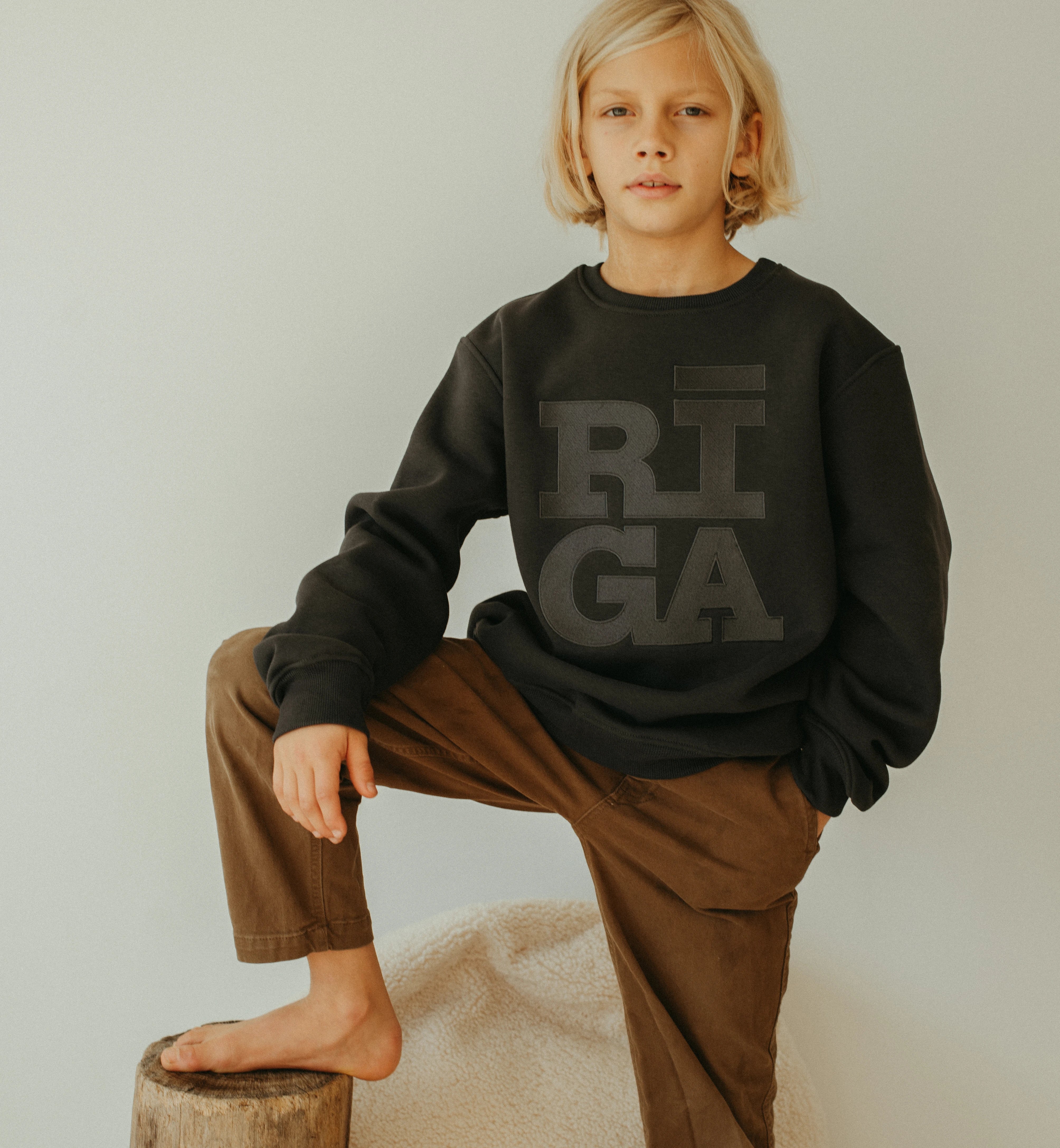 Riga Original® x MYGANG Kids Sweatshirt (Dark Grey)
