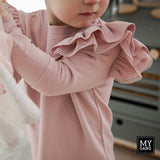 Sweatshirt dress with frills SUUR ÕDE