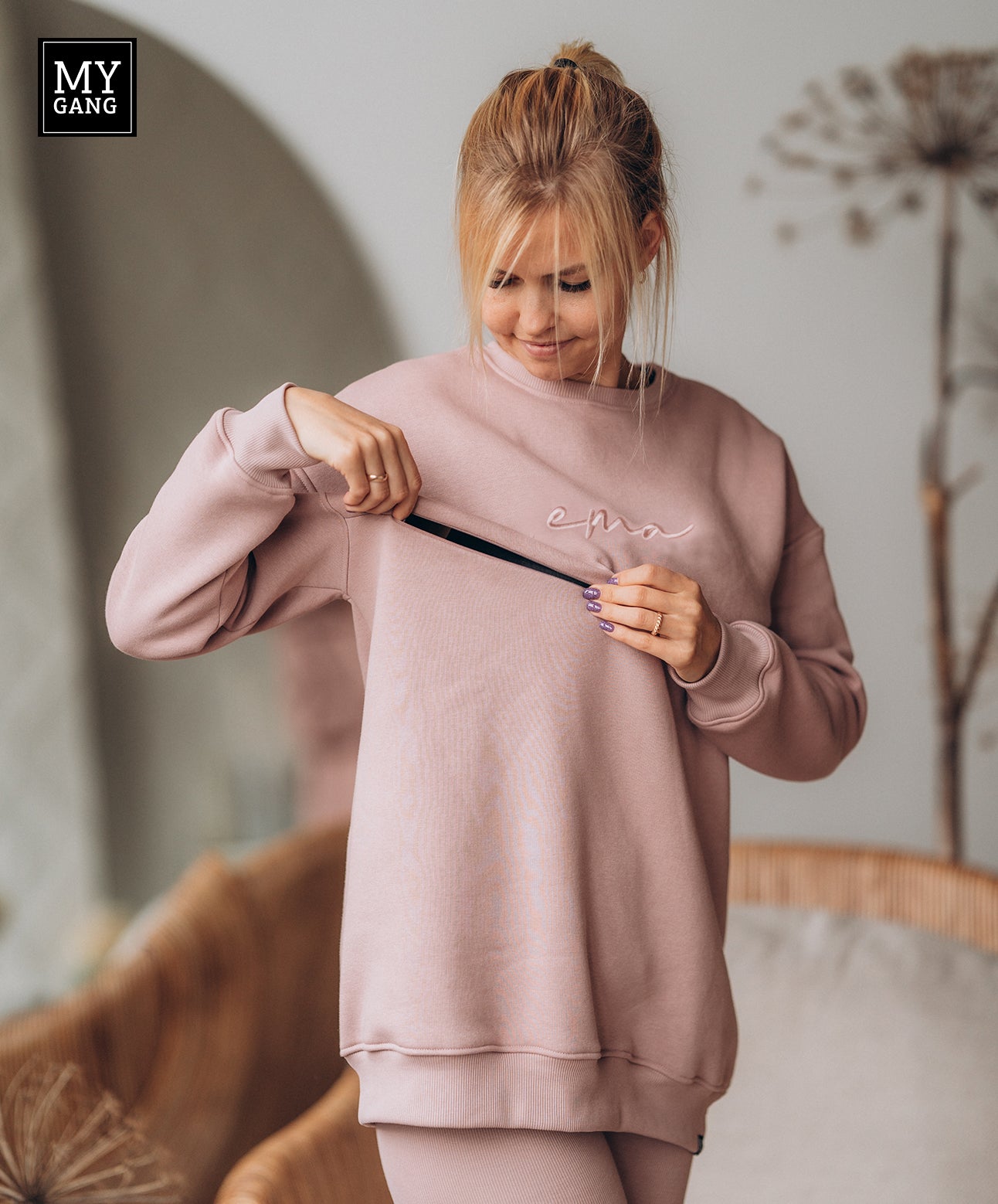 Oversize maternity sweatshirt EMME