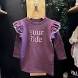 Sweatshirt dress with frills SUUR ÕDE